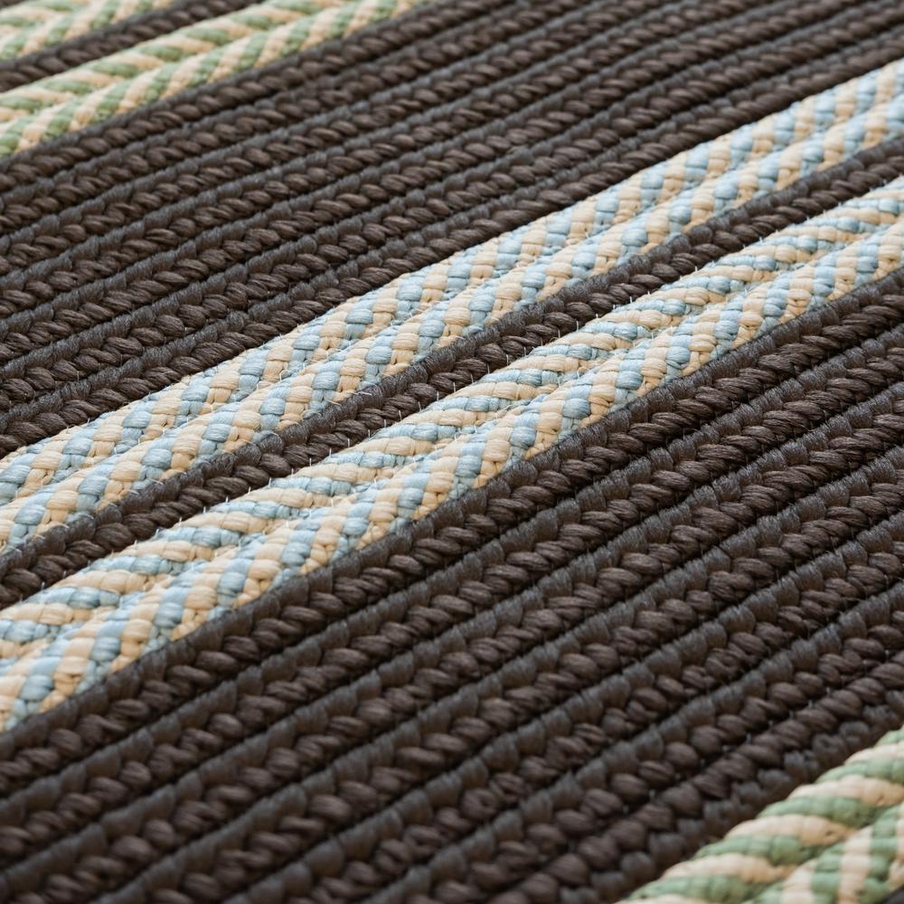 Windsor Stripe - Mint Brown 6x9. Picture 3