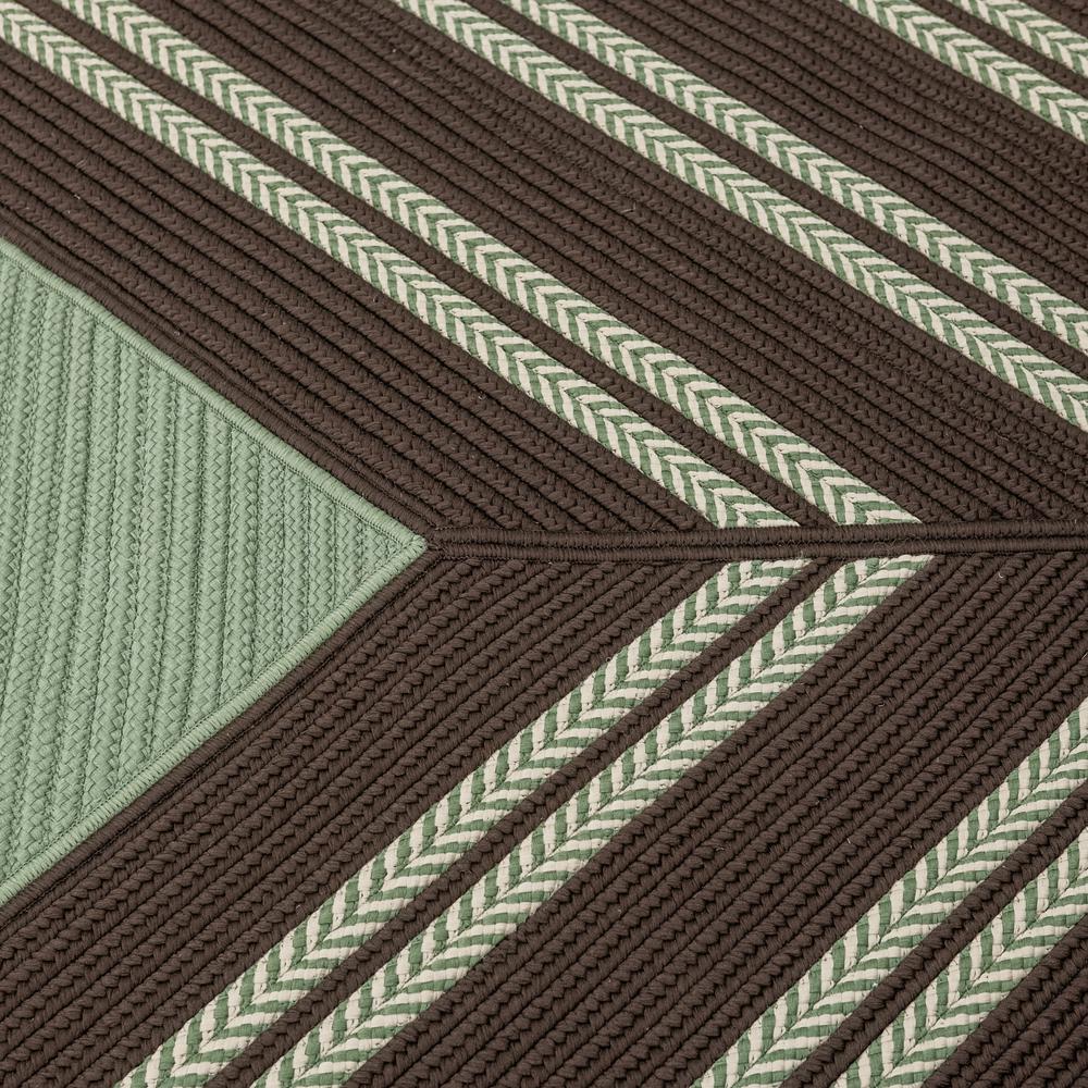 Windsor Stripe - Mint Brown 6x9. Picture 2
