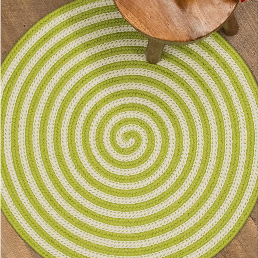 Candy Cane Rugs - Green 45” x 45”. Picture 2