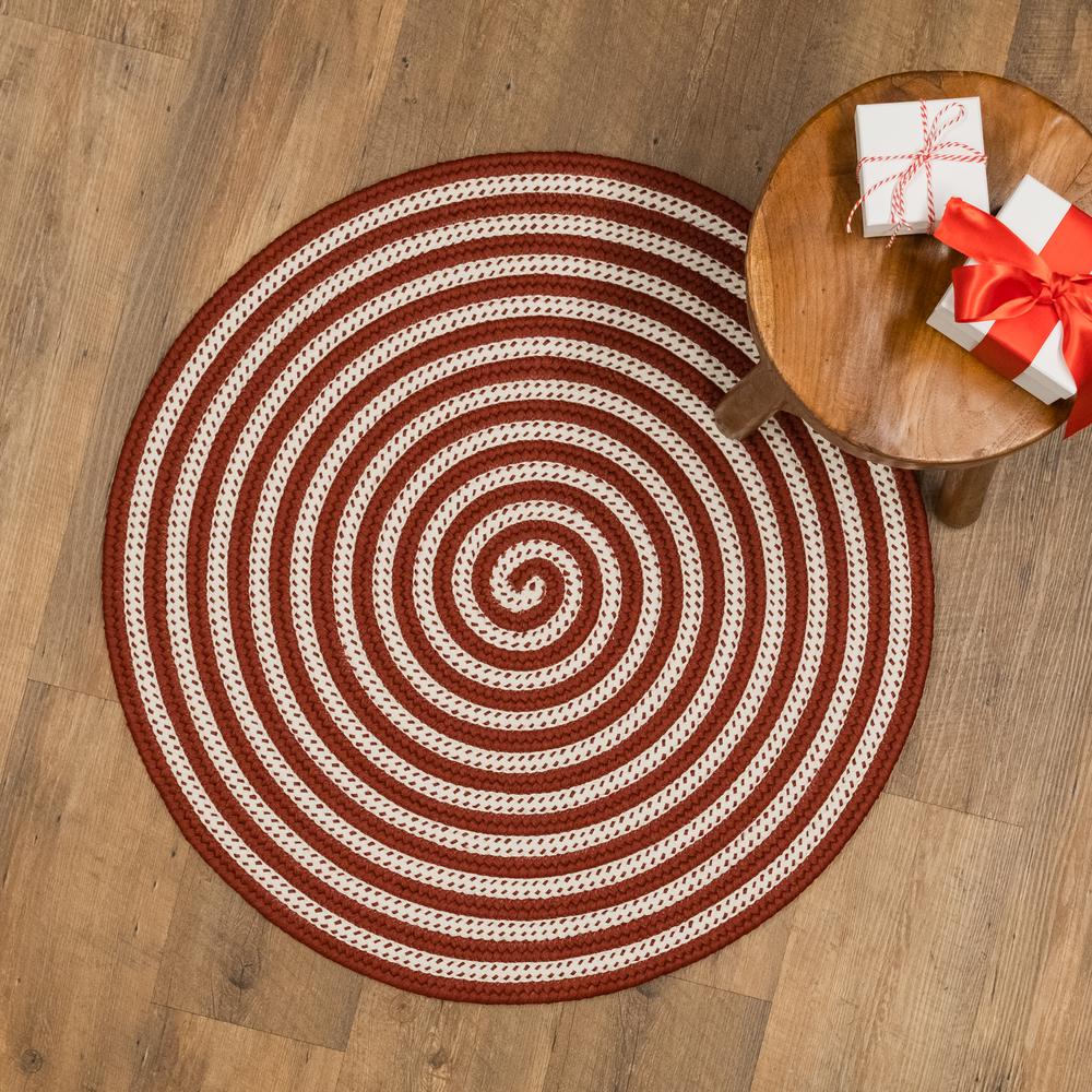 Candy Cane Rugs - Red 45” x 45”. Picture 5