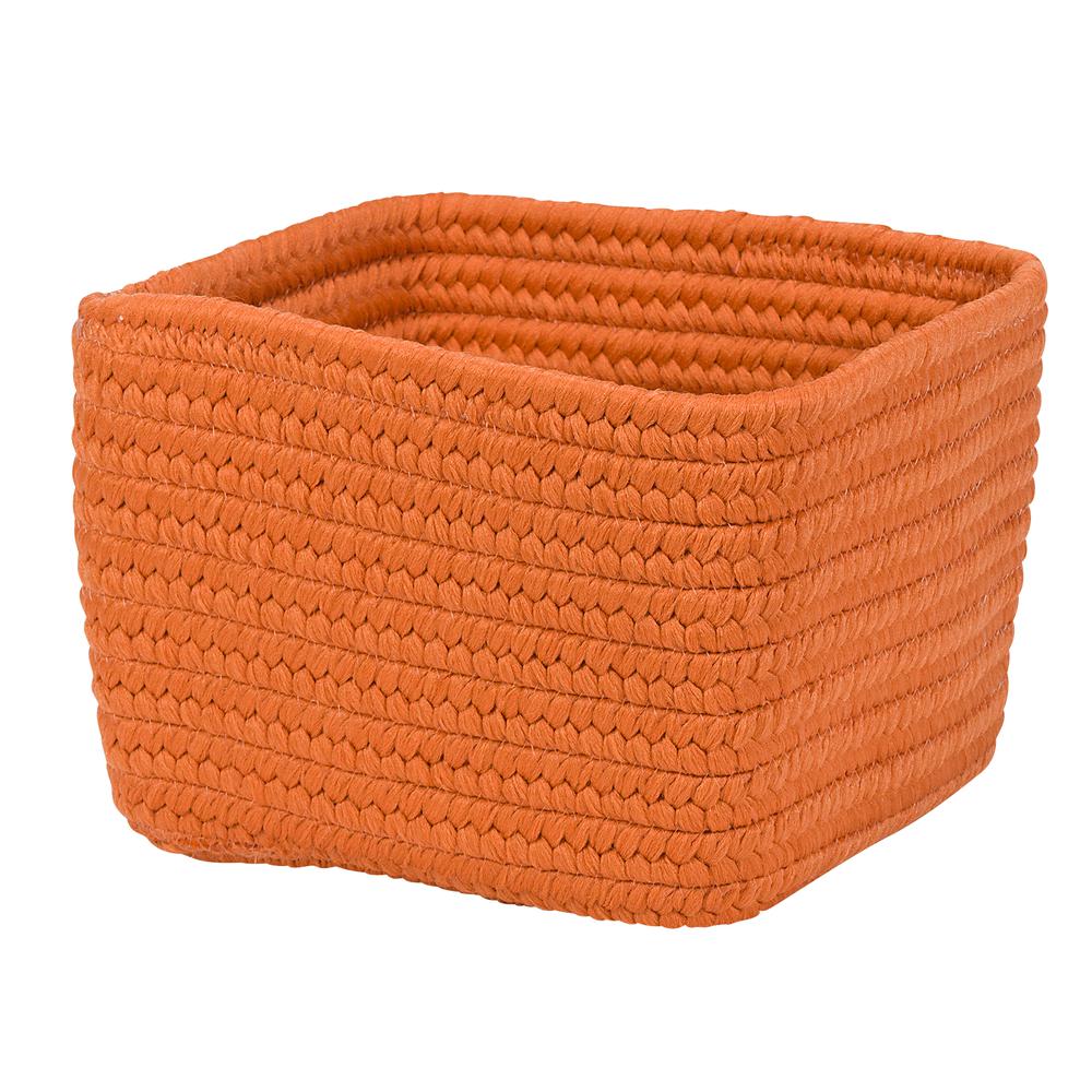 Braided Craft Basket - Orange Zest 10"x10"x6". Picture 1