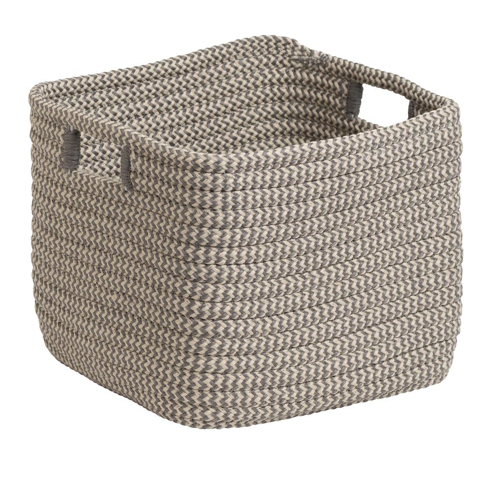Carter Basket - Grey 14"x14"x12". Picture 2