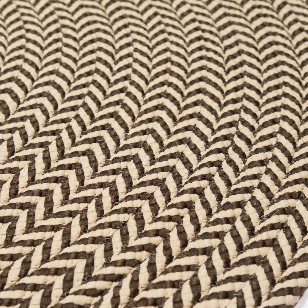 Ibiza Woven Chevron Doormats - Bark 35” x 35”. Picture 1