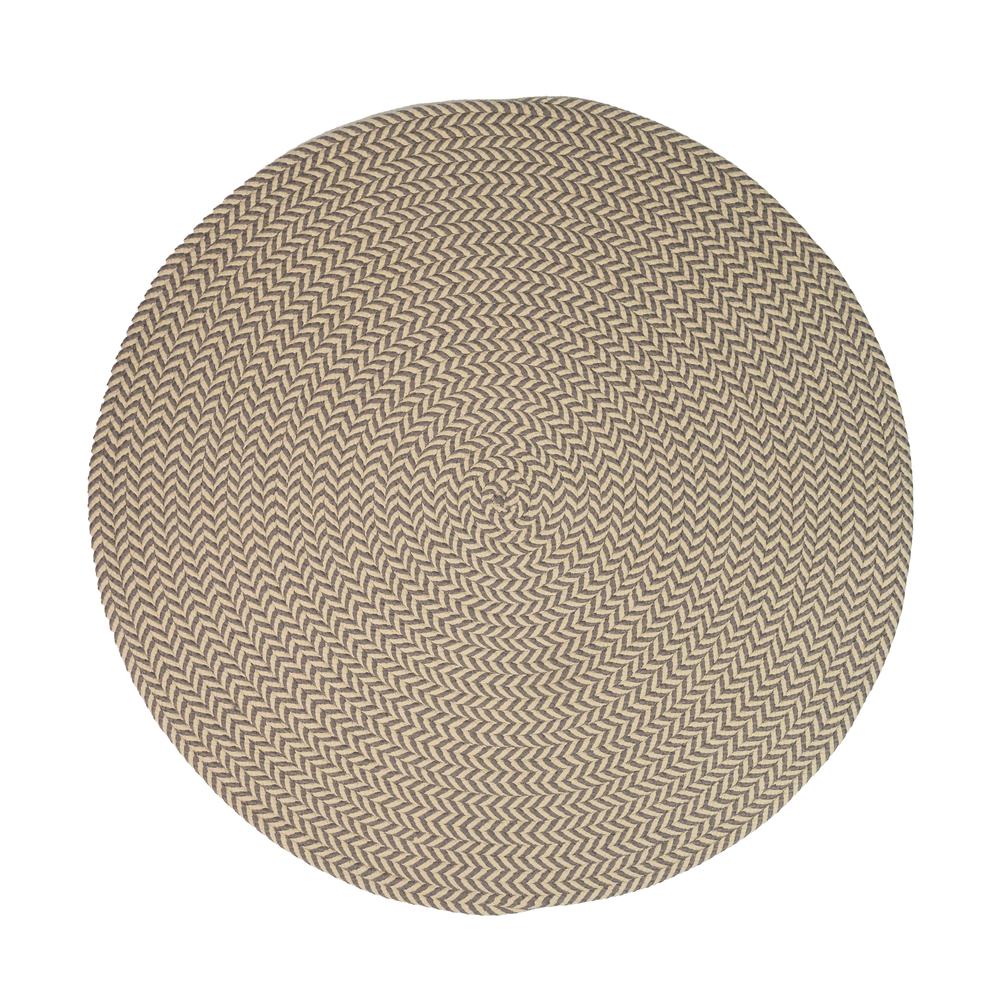 Ibiza Woven Chevron Doormats - Stone 35” x 35”. Picture 1