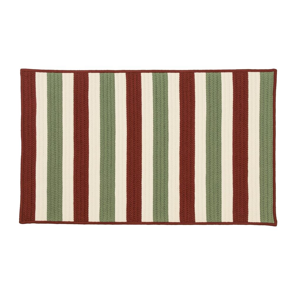Rudolf Reversible Holiday Rug - Red/Green/White 27" x 46". Picture 1