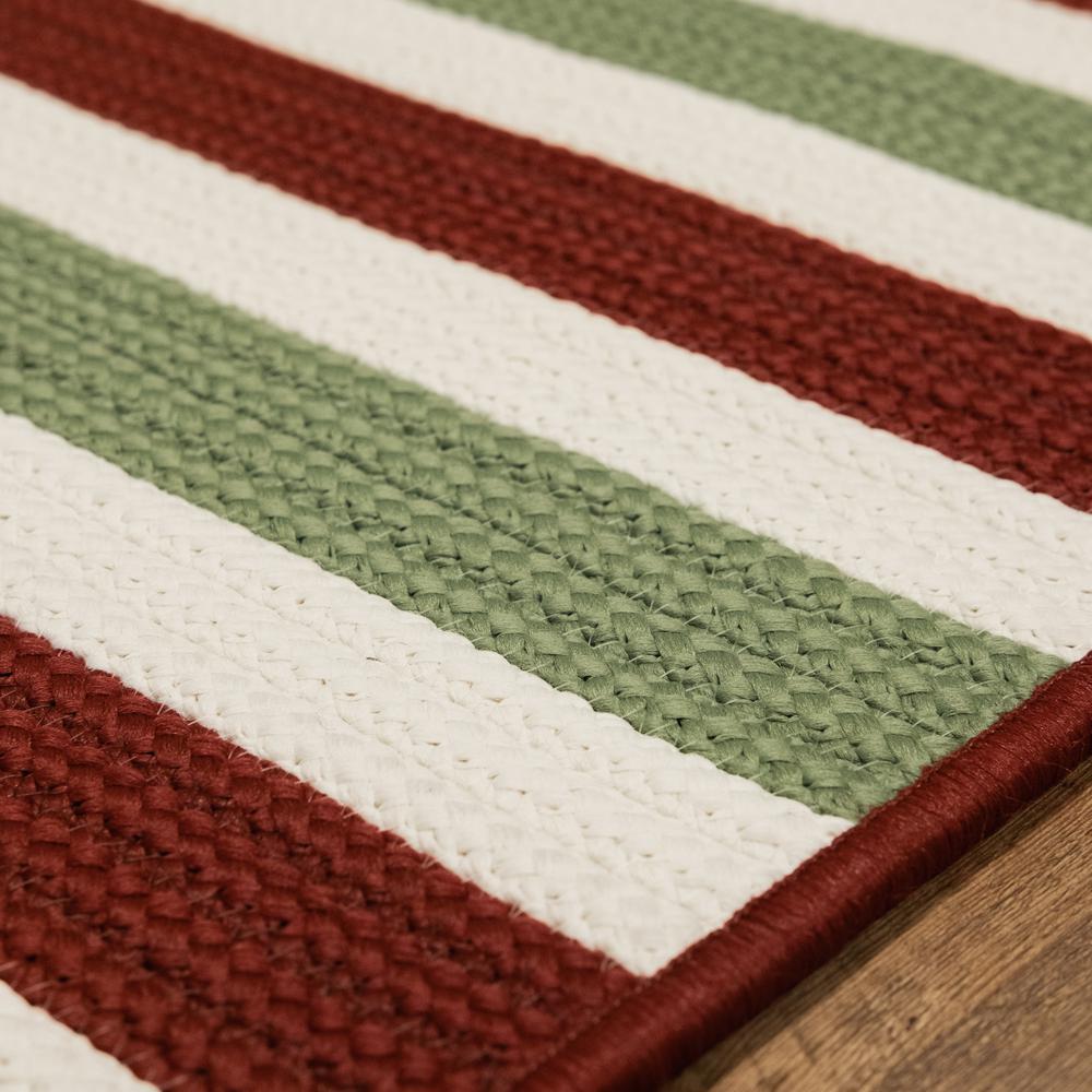 Rudolf Reversible Holiday Rug - Red/Green/White 27" x 46". Picture 4