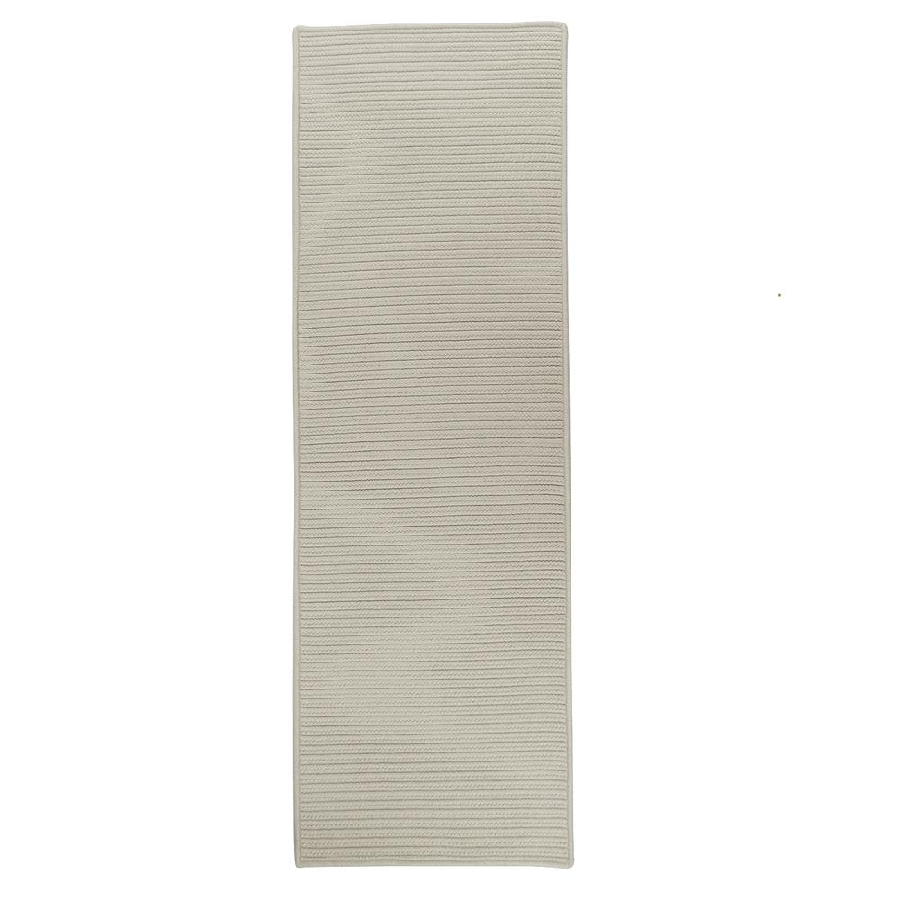 Reversible Flat-Braid (Rect) Runner - Ash 2'4"x6'. Picture 1
