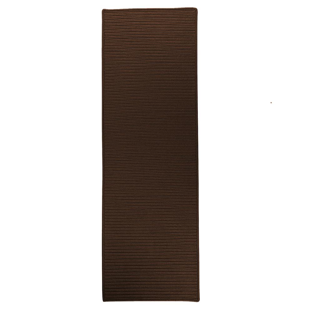 Reversible Flat-Braid (Rect) Runner - Earth Brown 2'4"x6'. Picture 2
