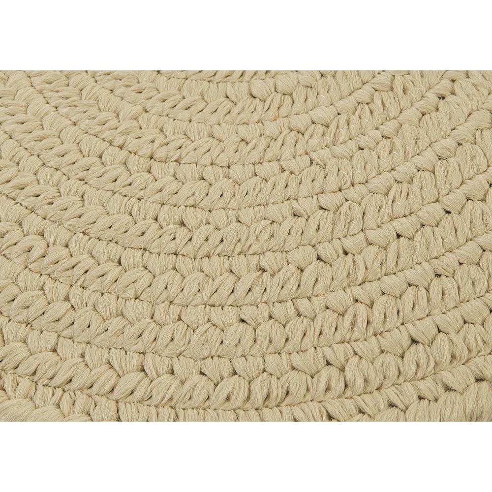 Reversible Flat-Braid (Oval) Runner - Linen 2'4"x6'. Picture 2