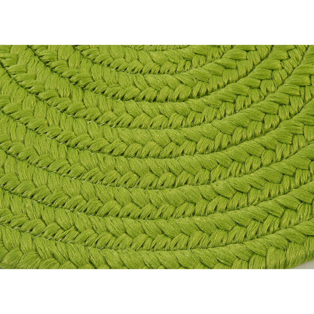 Reversible Flat-Braid (Oval) Runner - Lime 2'4"x6'. Picture 2