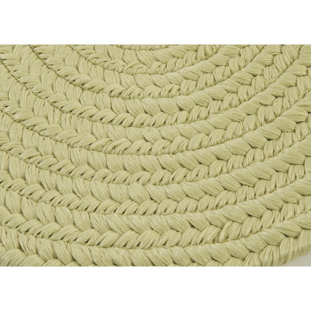 Reversible Flat-Braid (Oval) Runner - Sprout Green 2'4"x6'. Picture 1