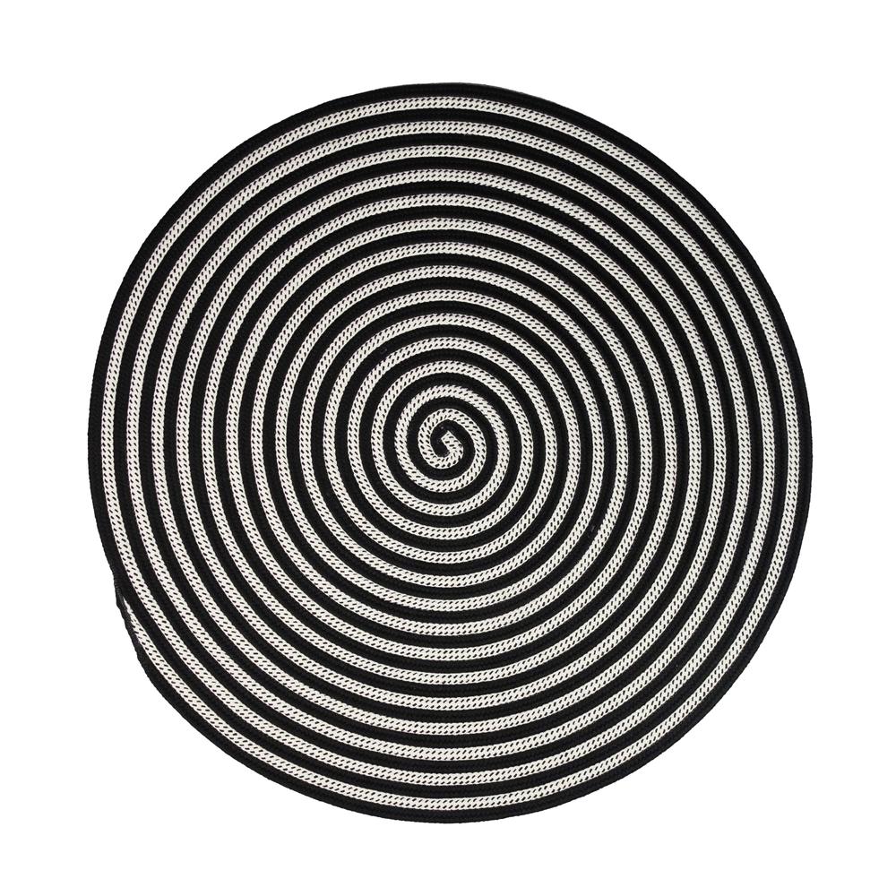 Tiki Spiral Doormats - Ink Drop  35” x 35”. Picture 3