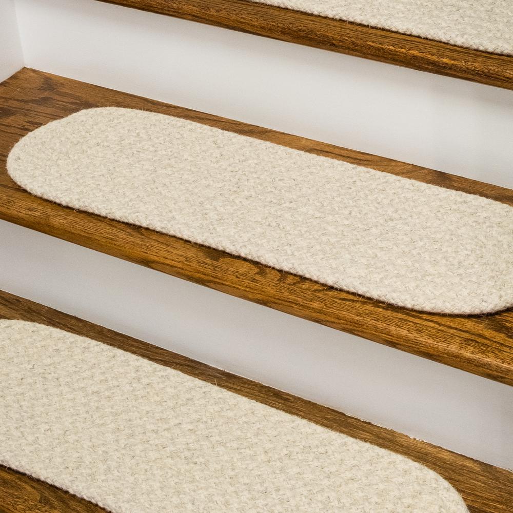 Woven Natural Houndstooth Stair Treads VD31A008X028-4. Picture 1