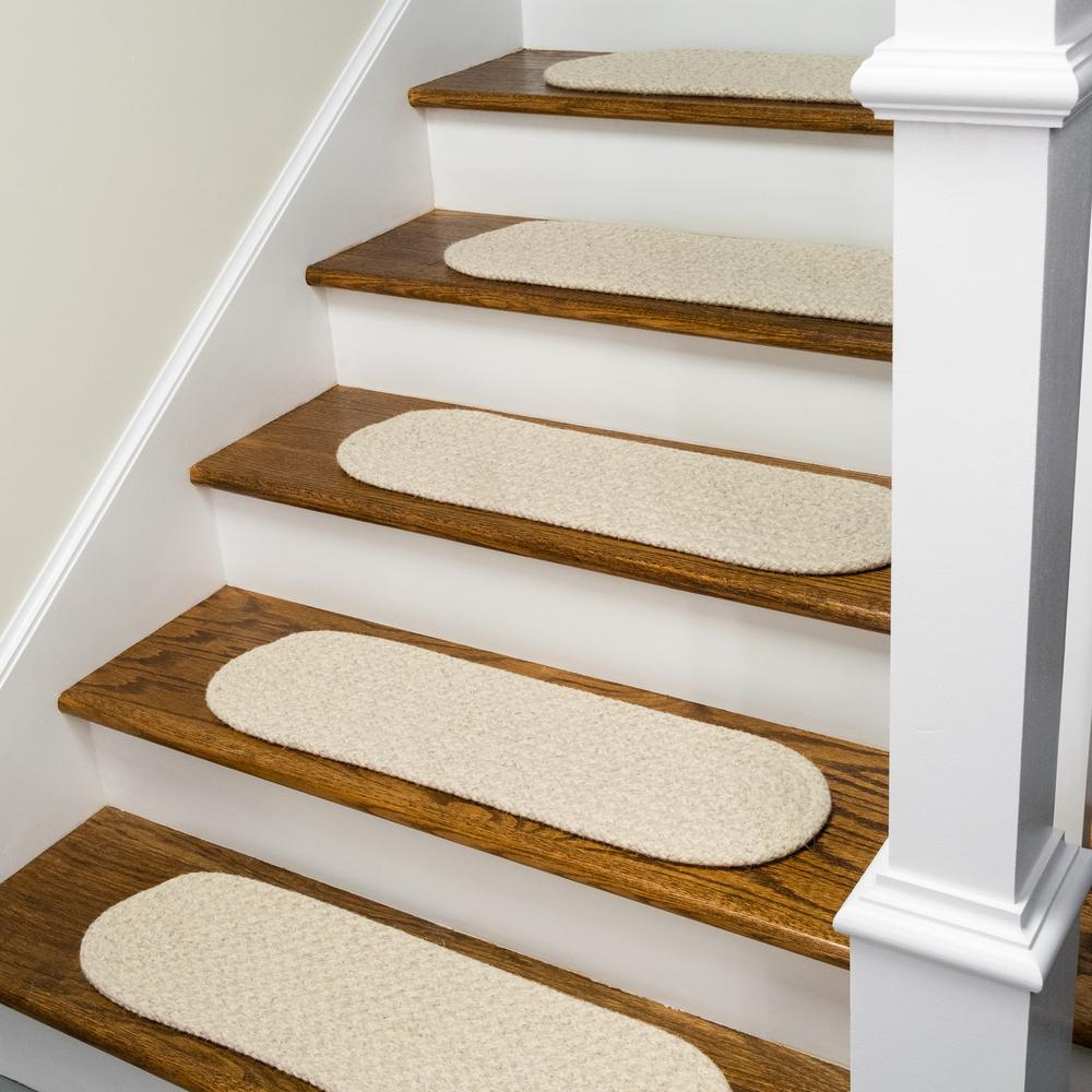 Woven Natural Houndstooth Stair Treads VD31A008X028-4. Picture 3