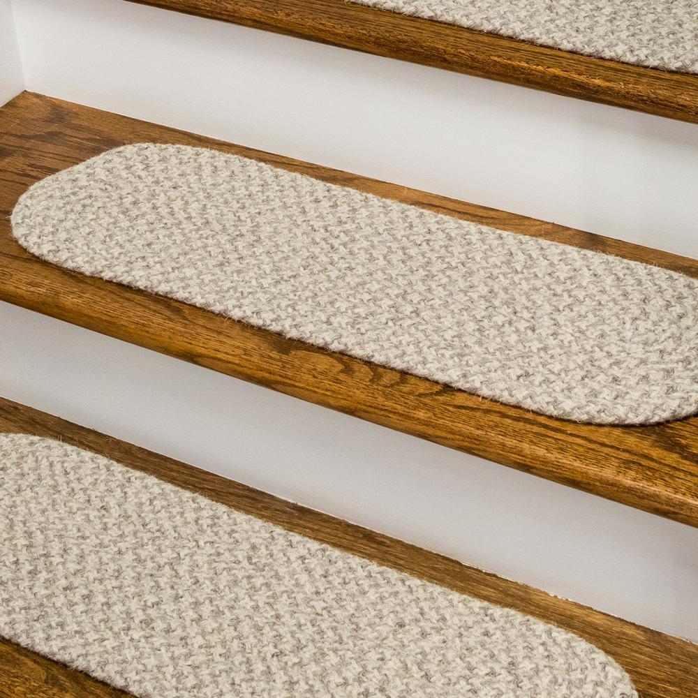 Woven Natural Houndstooth Stair Treads VD32A008X028-4. Picture 3