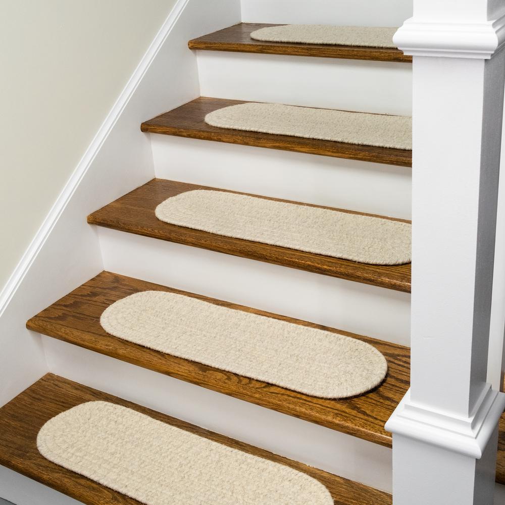 All Natural Woven Tweed Stair Treads WT31A008X028-4. Picture 1