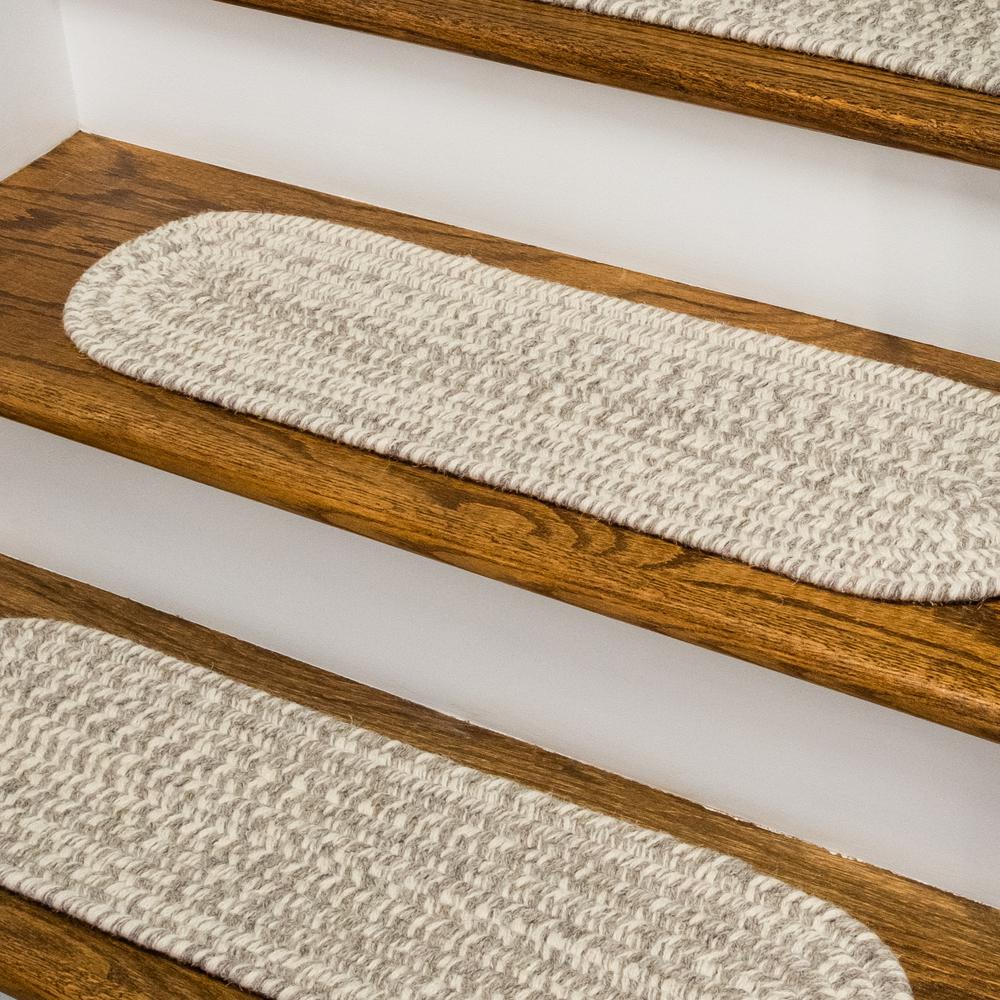All Natural Woven Tweed Stair Treads WT32A008X028-4. Picture 3