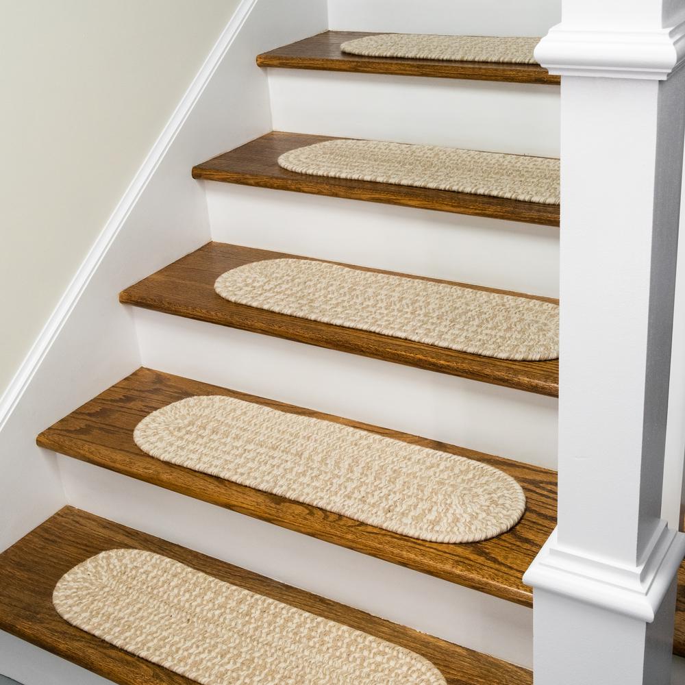 All Natural Woven Tweed Stair Treads WT33A008X028-4. Picture 3