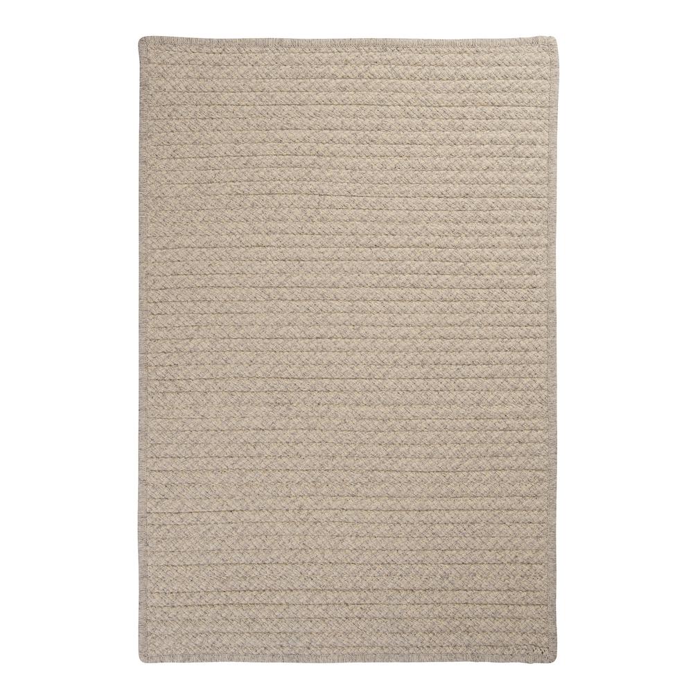 Natural Wool Houndstooth - Cream 7' square. Picture 1