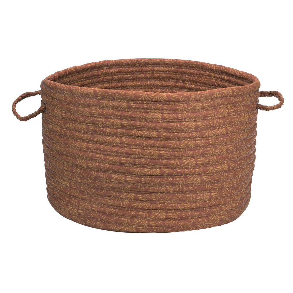 Solid Fabric Basket - Cinnamon 14"x10". Picture 1