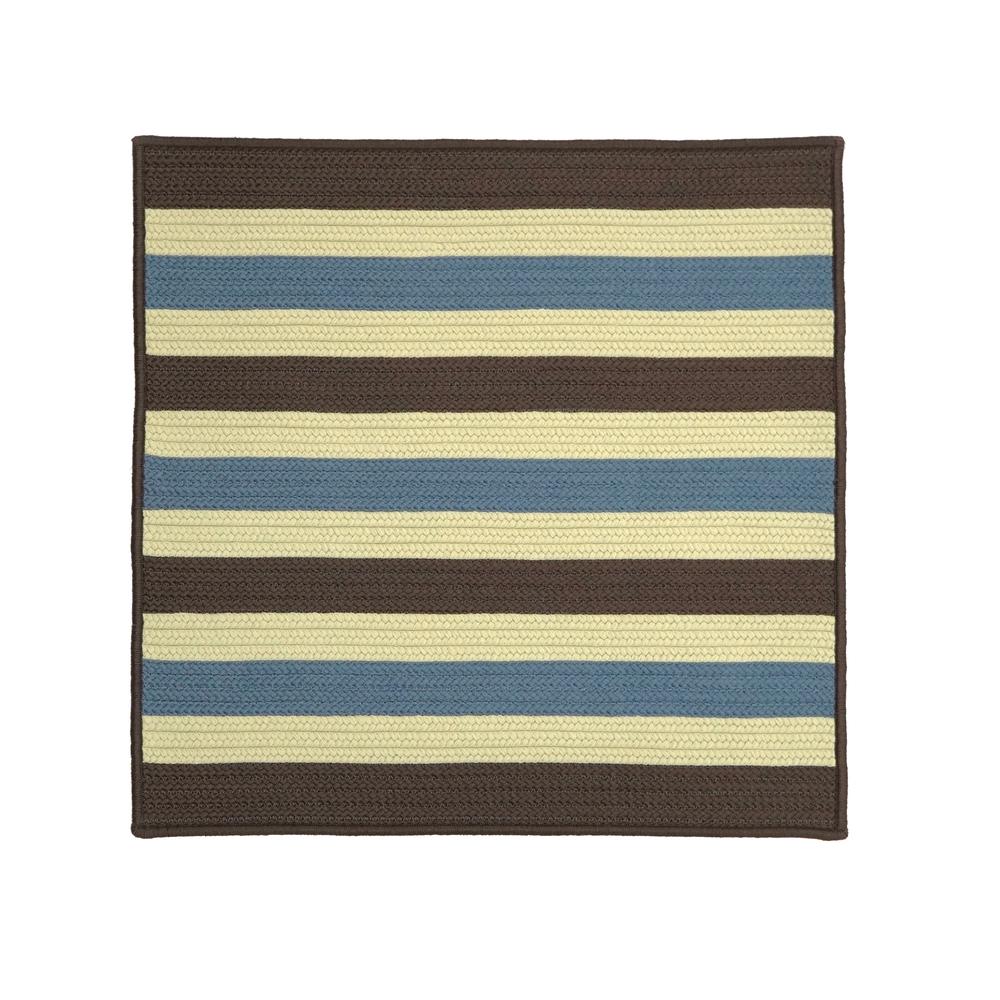 Reed Stripe Square - Sapphire Earth 4x4 Rug. Picture 6