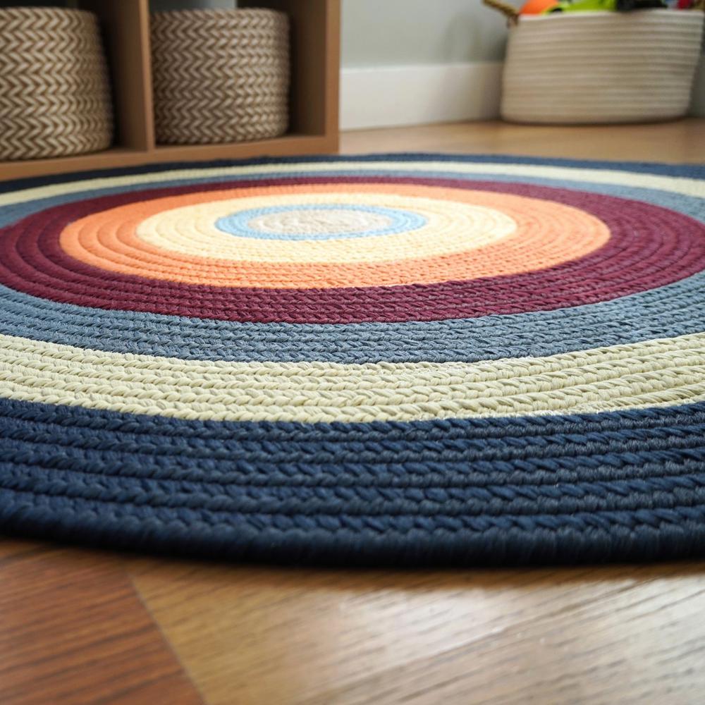 Bryson Multi-Colored Braid Rug - Bayside Heights - 9'x12'. Picture 5