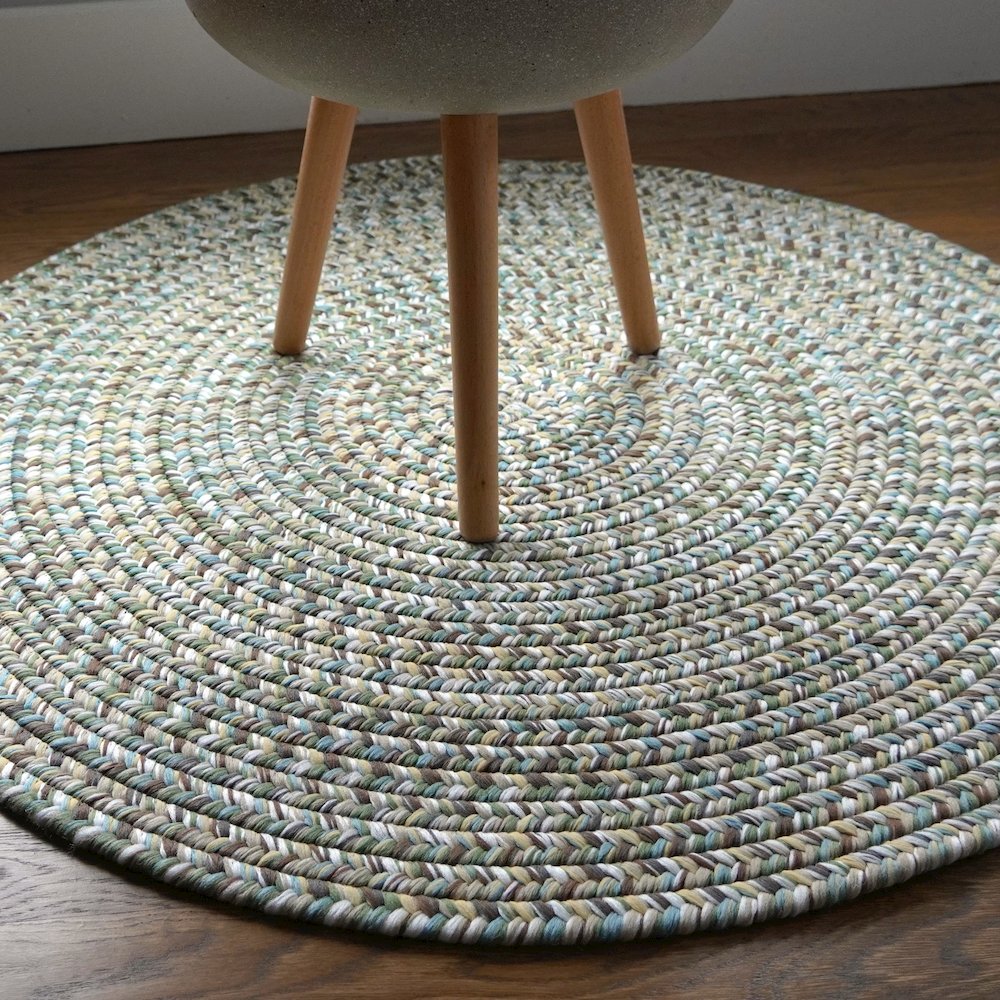 Hazel Tweed Round - Seagrass - 16' x 16'. Picture 6