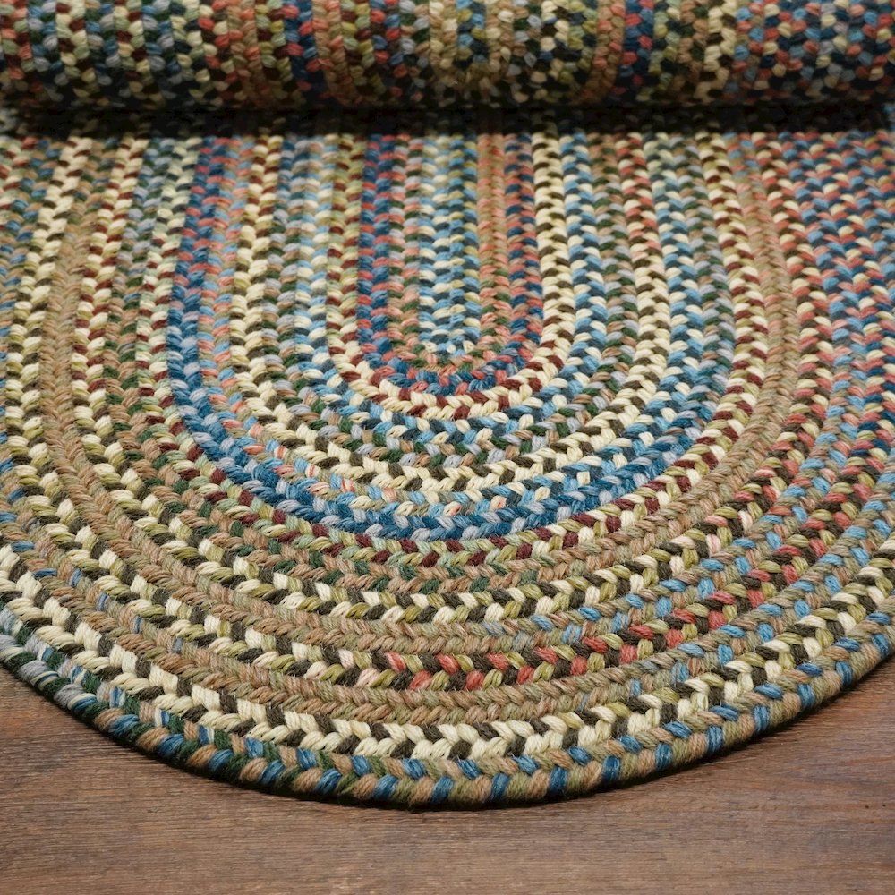 Oval Rug New England Braid - Starlight 14' x 17'. Picture 3