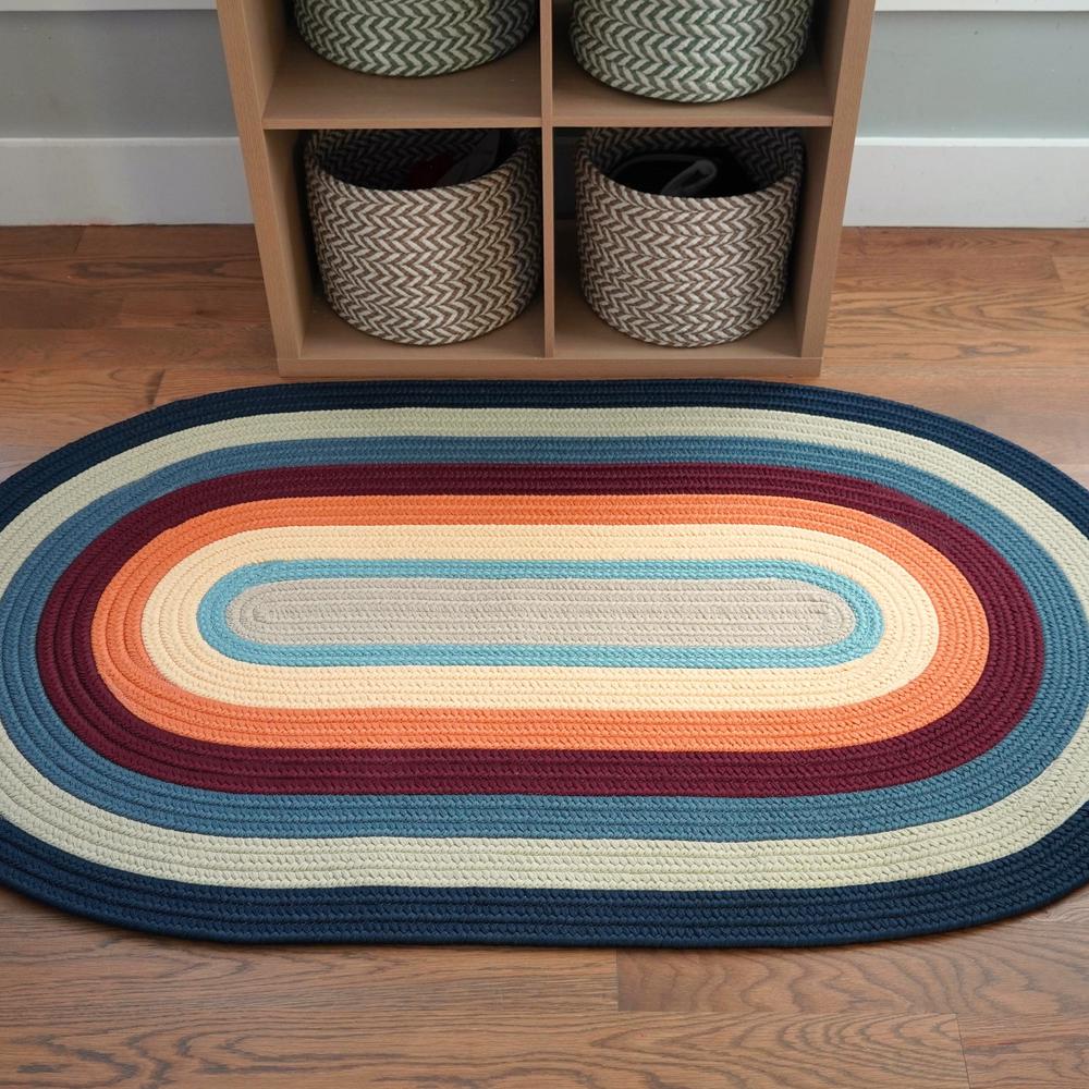Bryson Multi-Colored Braid Runner - Bayside Heights - 2'6"x5'. Picture 2