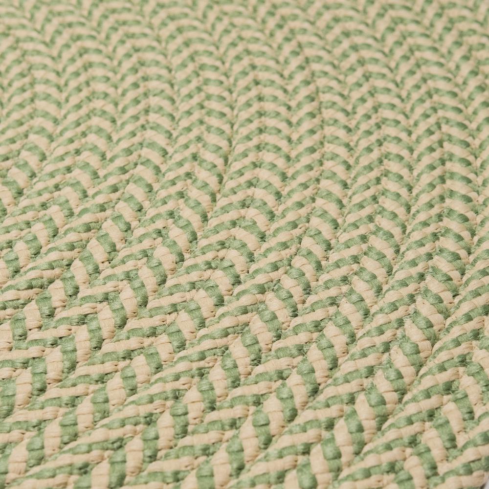 Ibiza Woven Chevron Doormats - Palm 40” x 40”. Picture 1