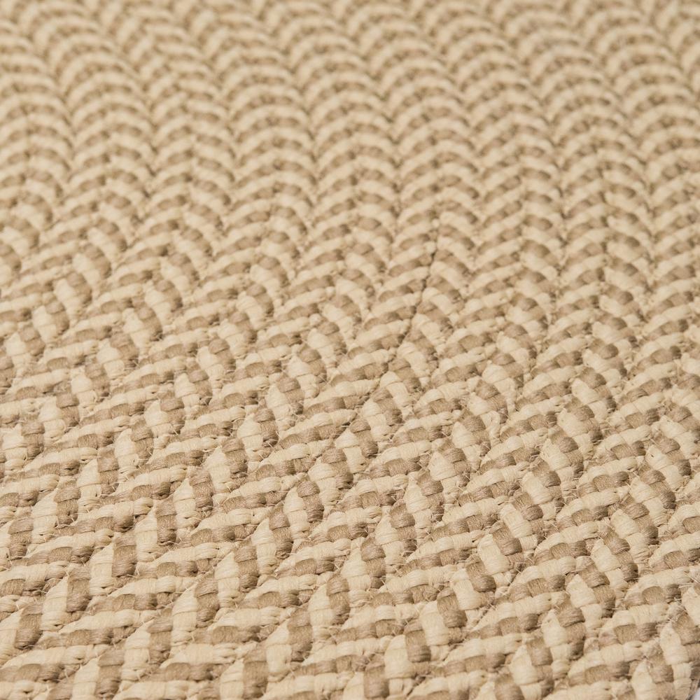 Ibiza Woven Chevron Doormats - Taupe 40” x 40”. Picture 1