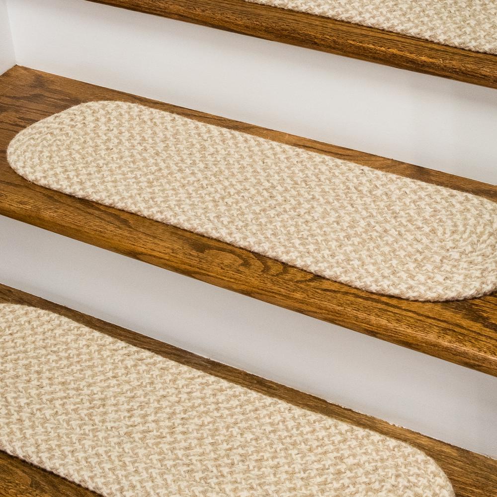 Woven Natural Houndstooth Stair Treads VD33A008X028. Picture 3