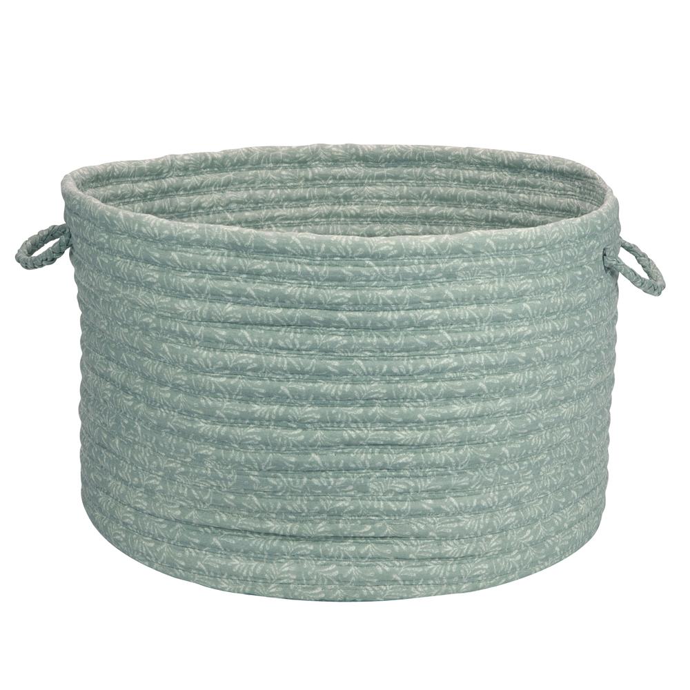 Solid Fabric Basket - Seafoam 14"x10". Picture 1