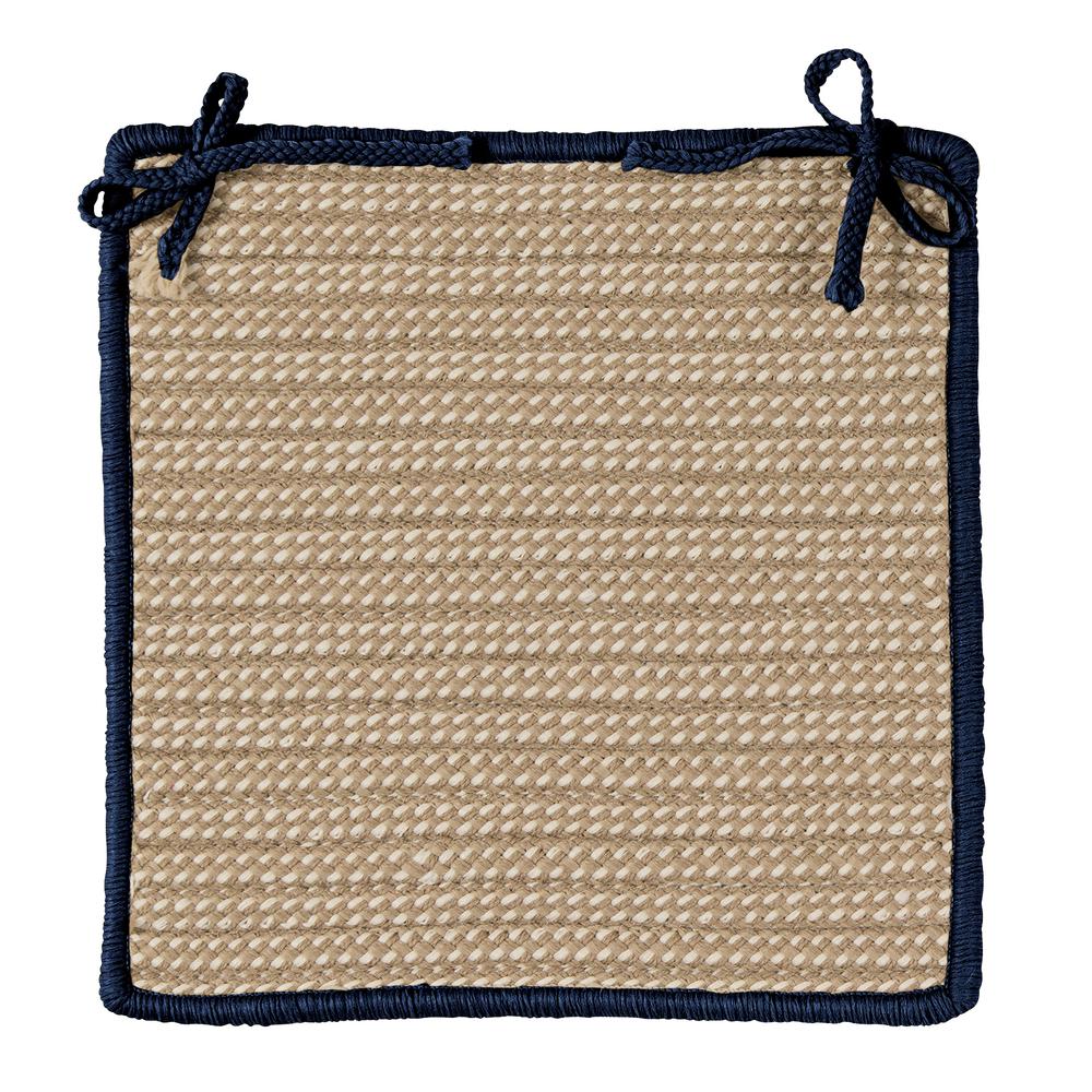 Boat House - Navy Chair Pad (single). Picture 2