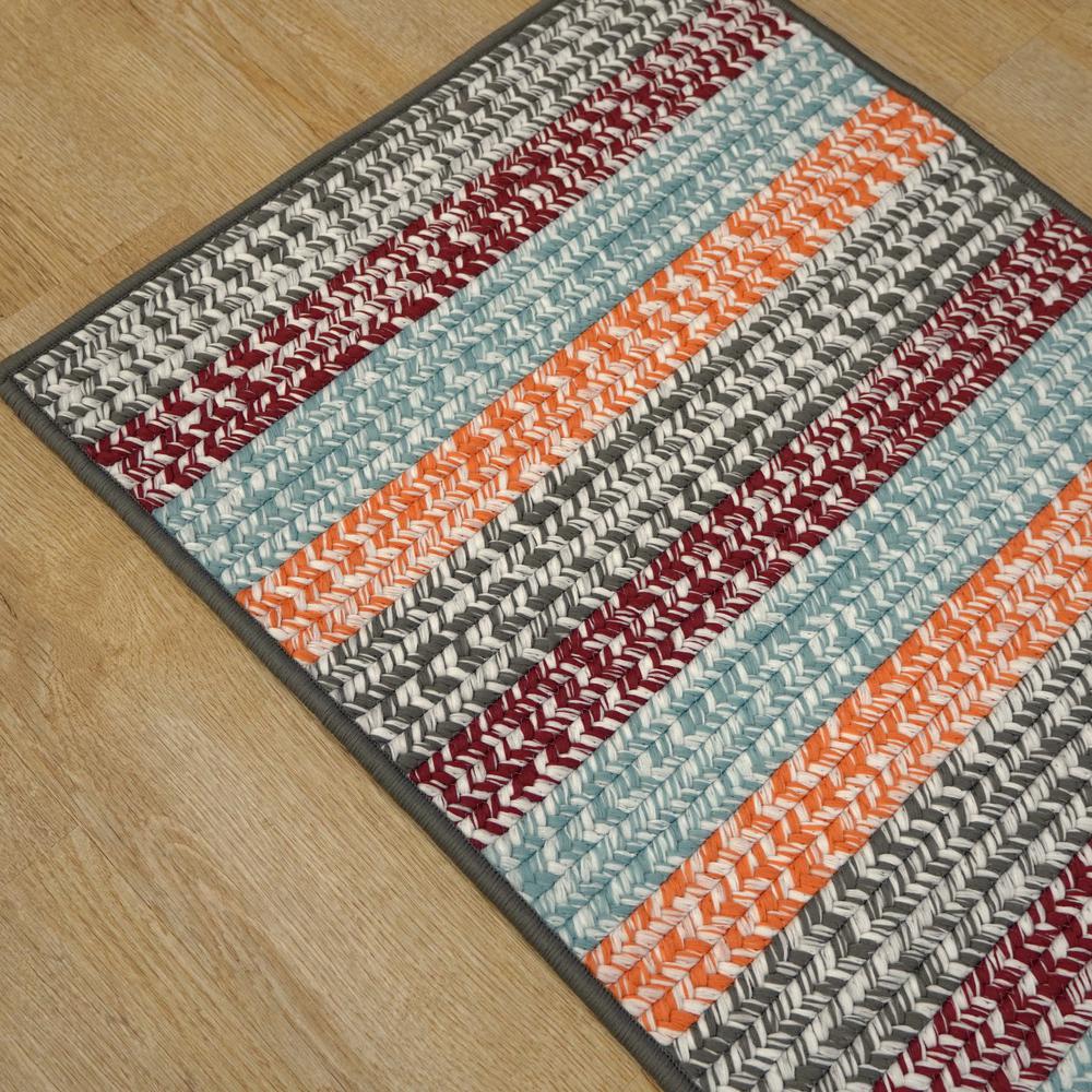 Baily Tweed Stripe Runner - Sunset 30"x5' Rug. Picture 4