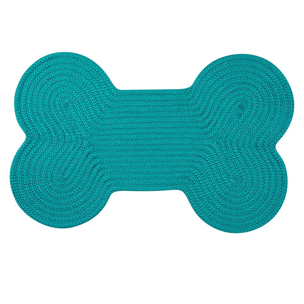 Dog Bone Solid - Turquoise 18"x30". Picture 2