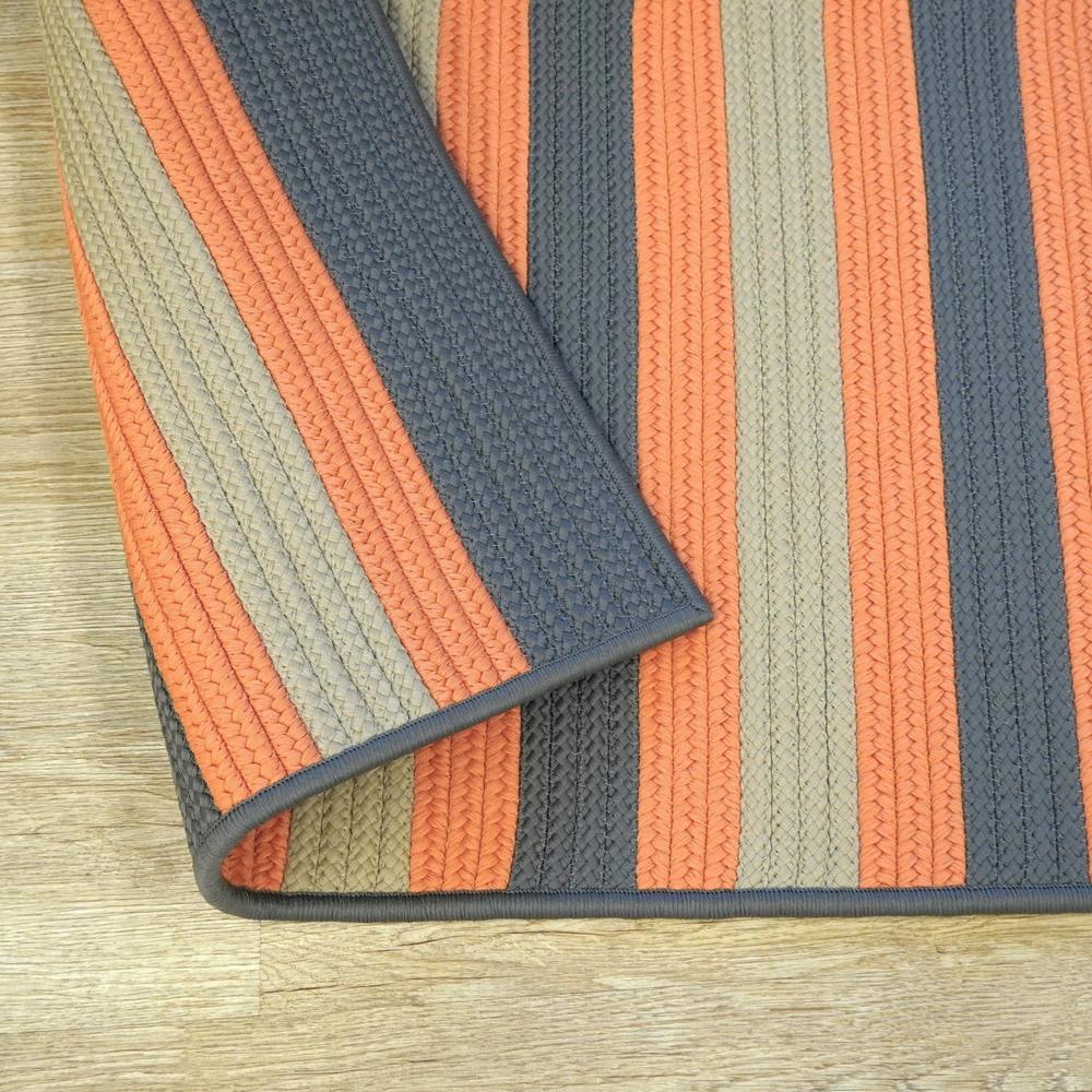 Reed Stripe Square - Rusted Grey 4x4 Rug. Picture 7