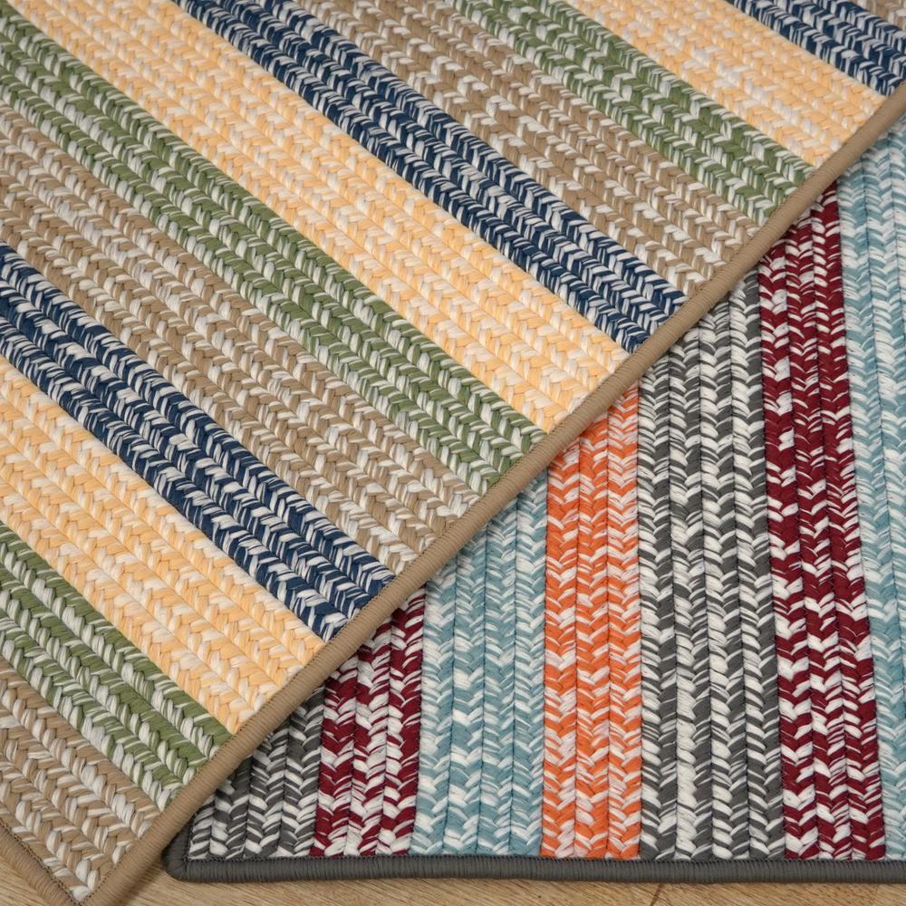 Baily Tweed Stripe Square - Daybreak 5x5 Rug. Picture 8