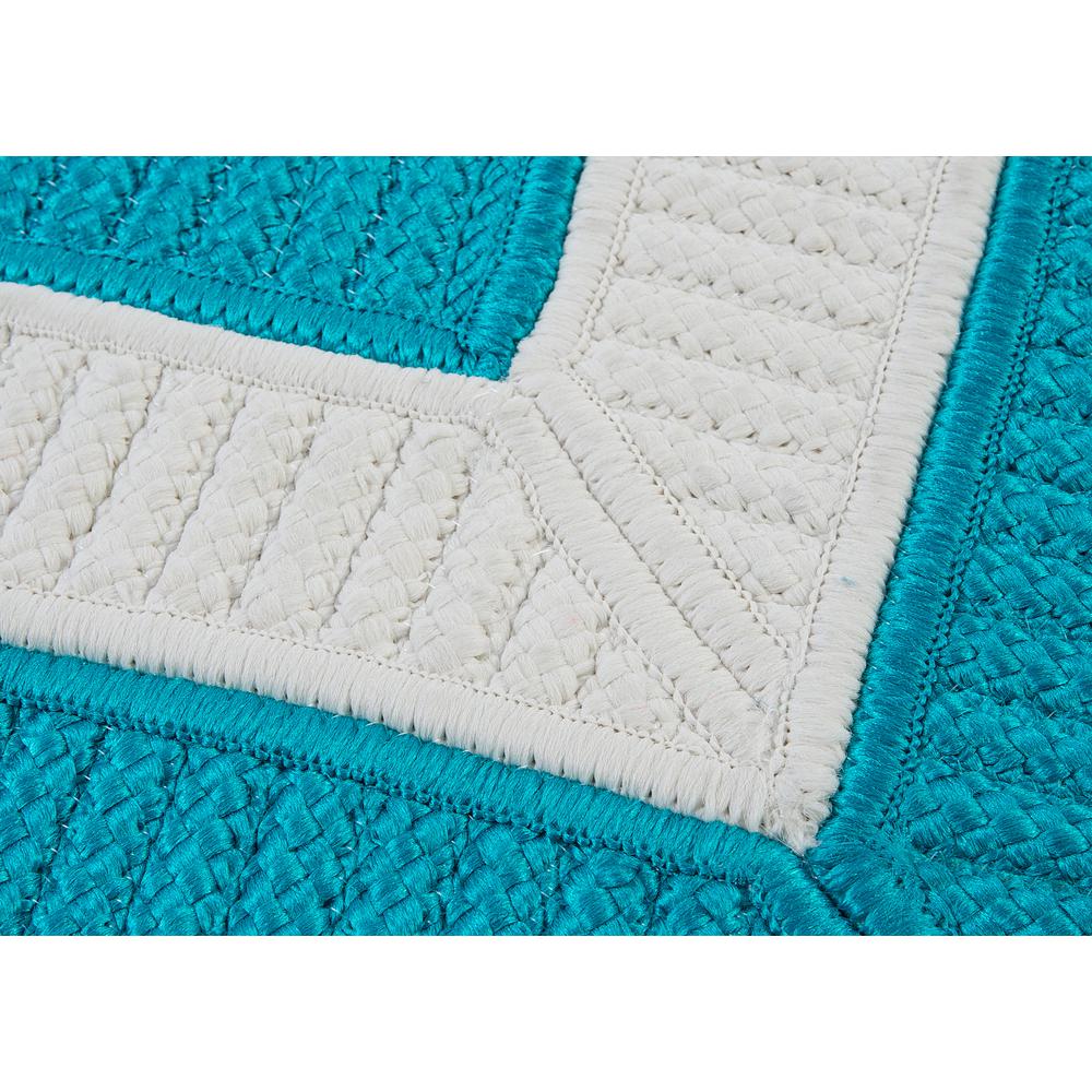 Rope Walk - Turquoise 4' square. Picture 2