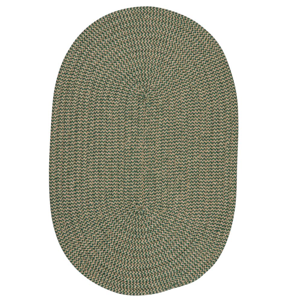 Softex Check - Myrtle Green Check 10' round. Picture 3