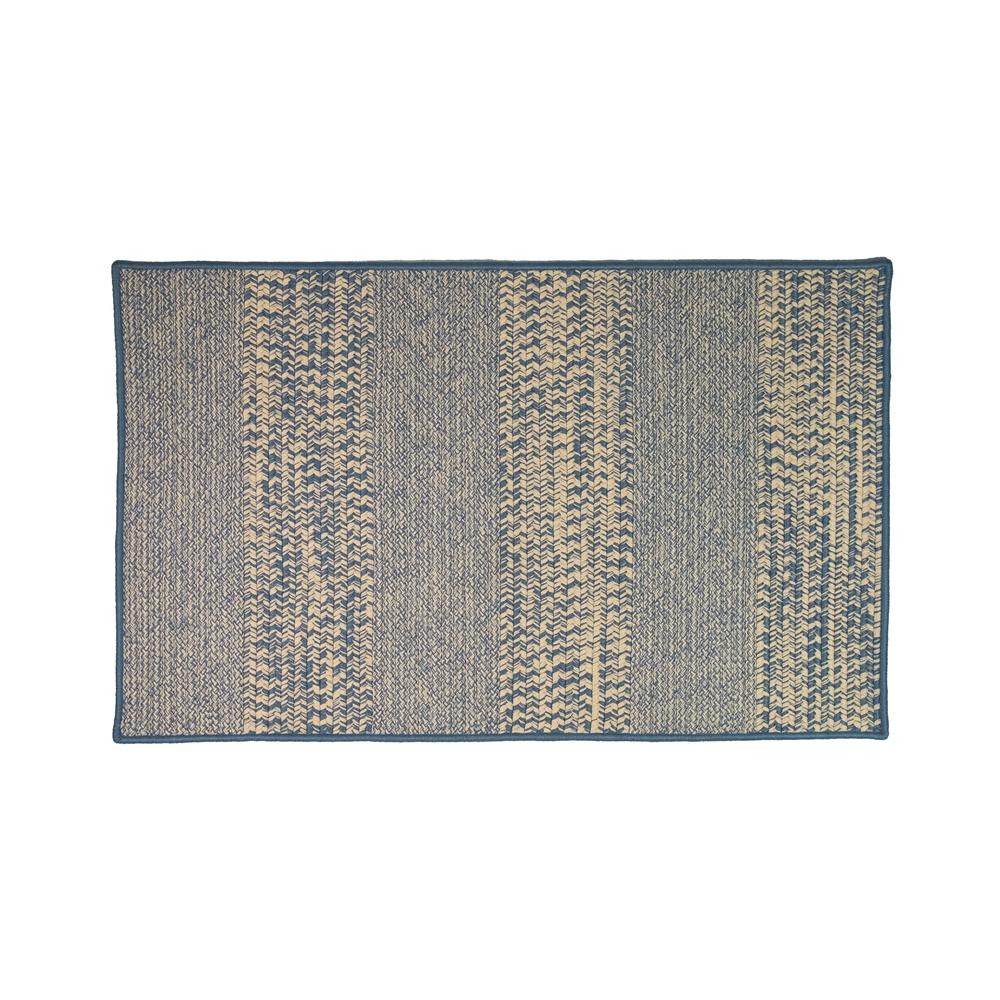 Havana Textured Doormats - Lake Blue 35" x 54". Picture 3