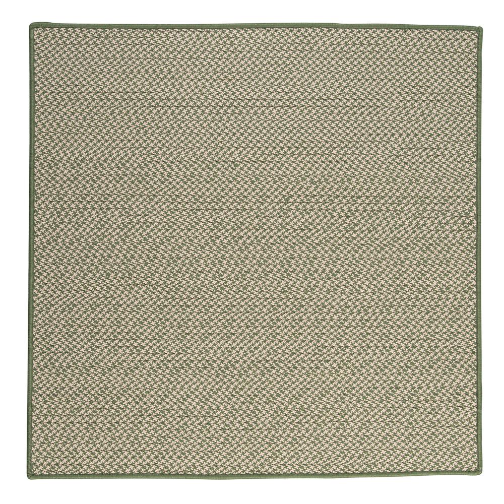 Outdoor Houndstooth Tweed - Leaf Green 3' square. Picture 5