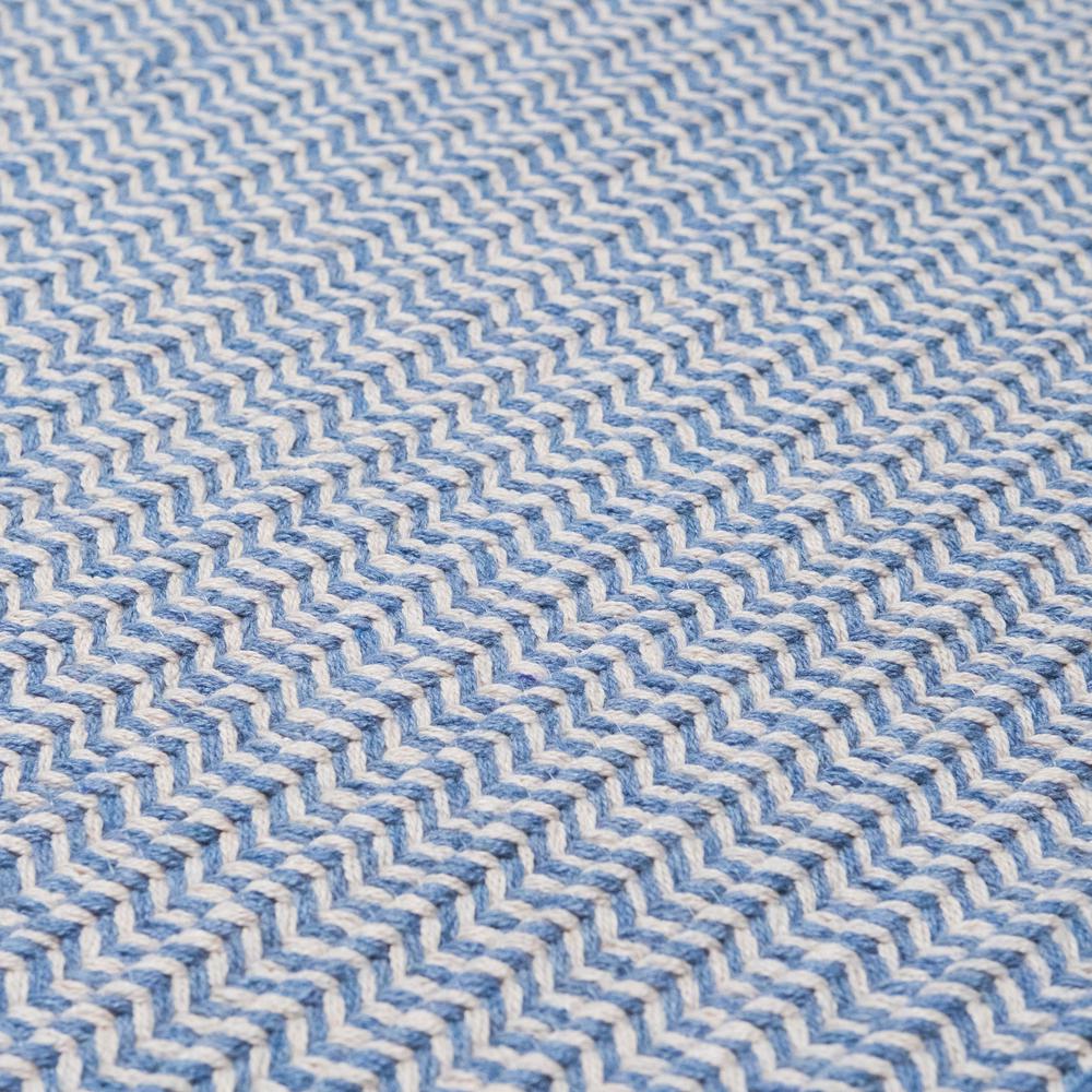 Sunbrella Zebra Woven Doormats - Ocean 35" x 54". Picture 1