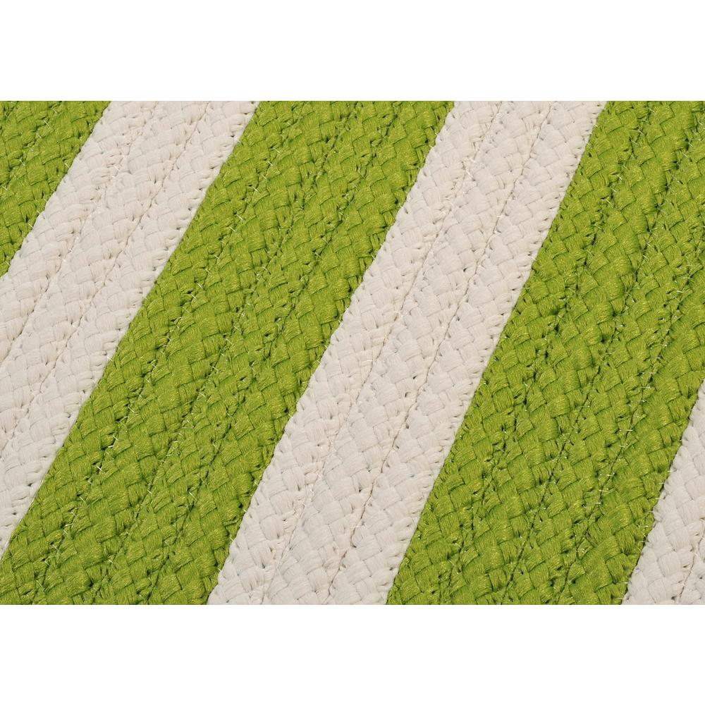 Stripe It - Bright Lime 3' square. Picture 1