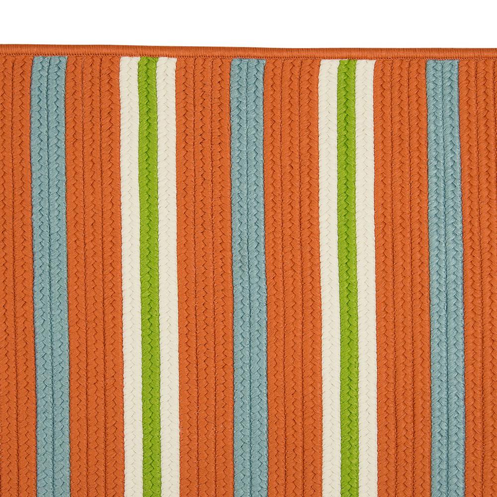 Painter Stripe Rug - Tangerine 2'x3'. Picture 2