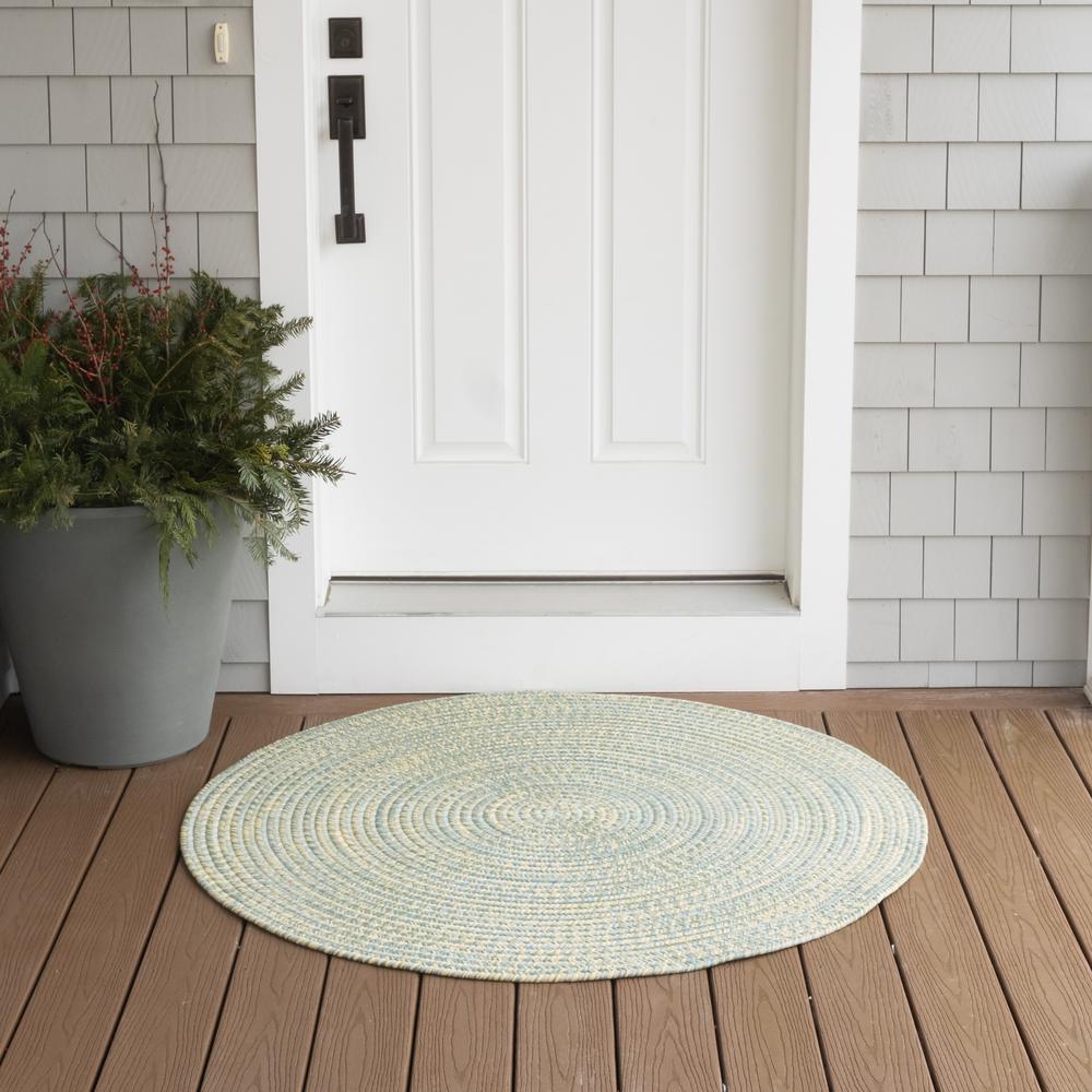 Luna Tweed Doormats - Seagrass 55” x 55”. Picture 2