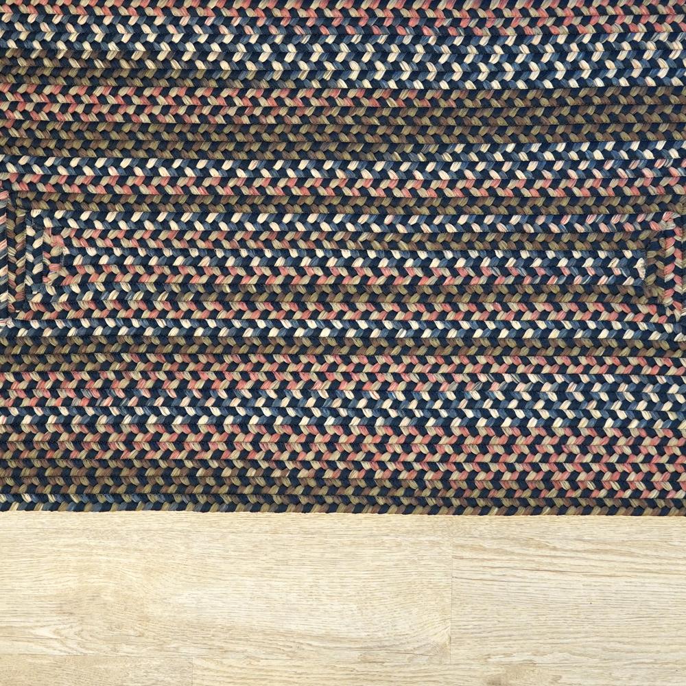 Lucid Braided Multi - Navy Pier 2x4 Rug. Picture 14