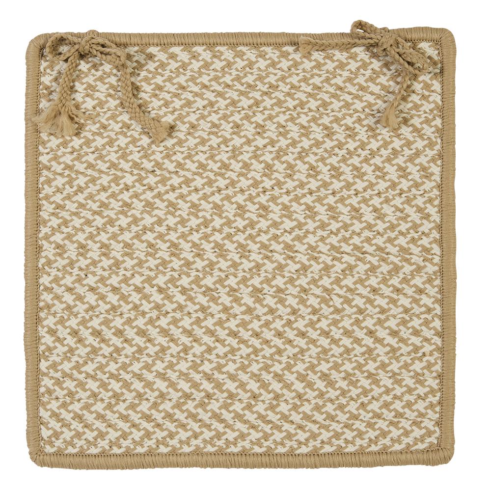Outdoor Houndstooth Tweed - Cuban Sand 5' square. Picture 2