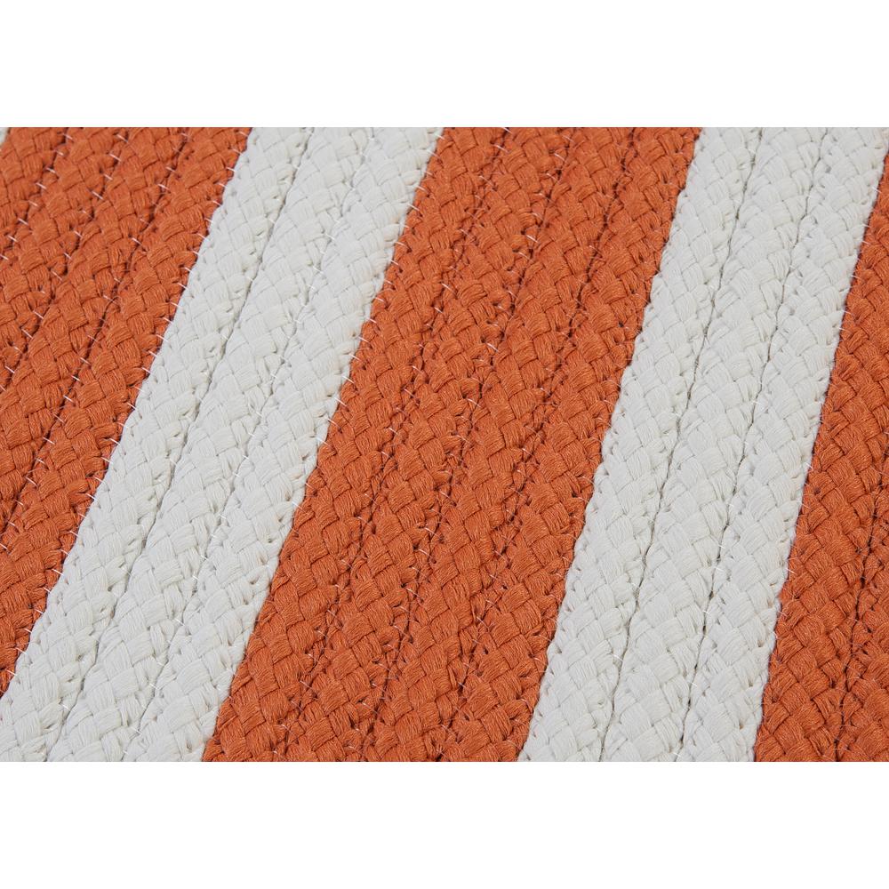 Stripe It - Tangerine 5' square. Picture 1
