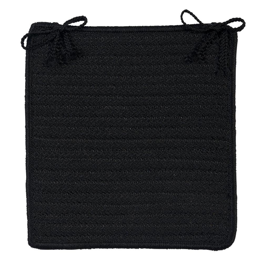 Simply Home Solid - Black Chair Pad (single). Picture 2